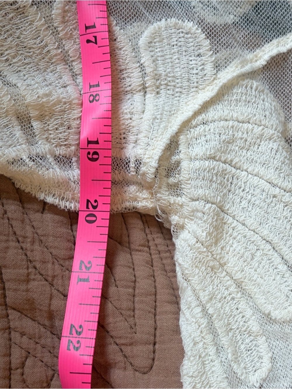 Reworked 1-of-1 Sheer Lace Kimono Eagle Graphic Patch Boho Cardigan - Picture 4 of 5